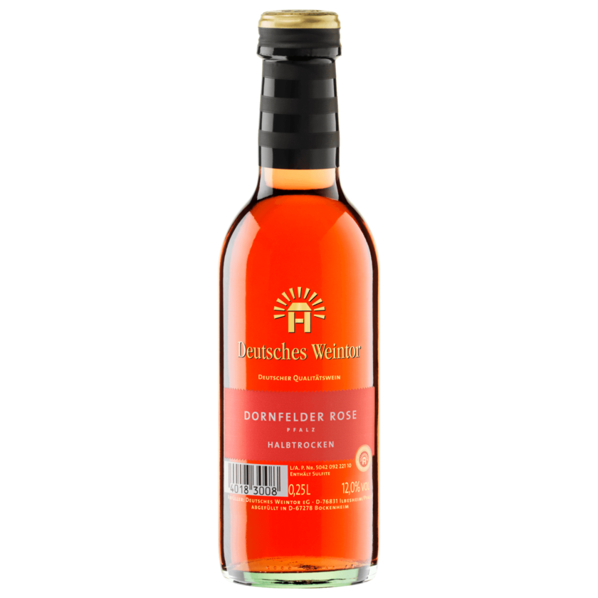 Deutsches Weintor Rosé Dornfelder halbtrocken 0,25l